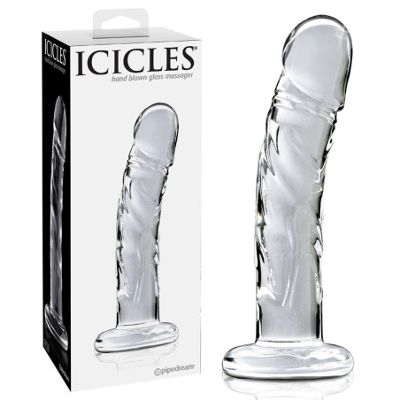Consolador de cristal realista Icicles No 62 Pipedream USA - 4