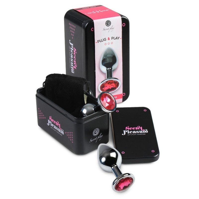 Plug Anal Rose En Aluminium - Medium