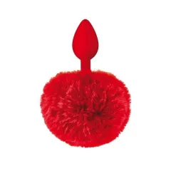 Cauda de coelho de plugue vermelho