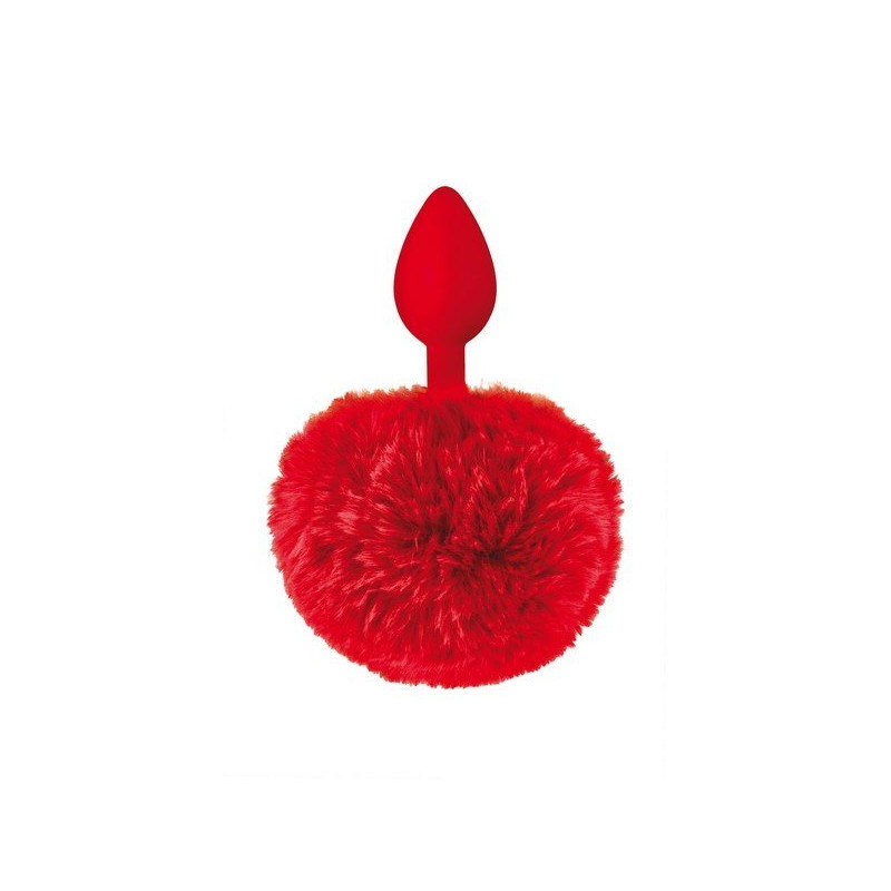 Cauda de coelho de plugue vermelho