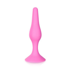 Tapón Anal Glamy Pink con ventosa L