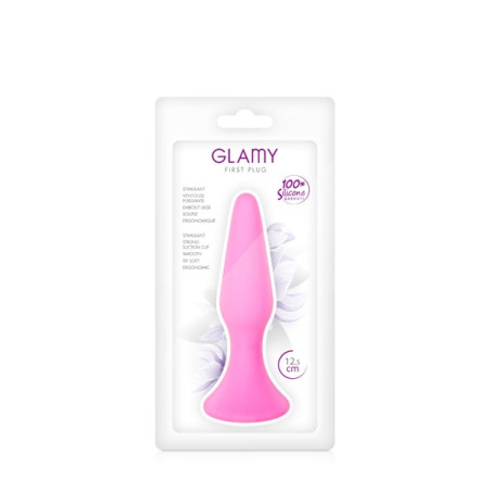 Plug Black Suction Cup Glamy First Medium Pink Glamy - 2