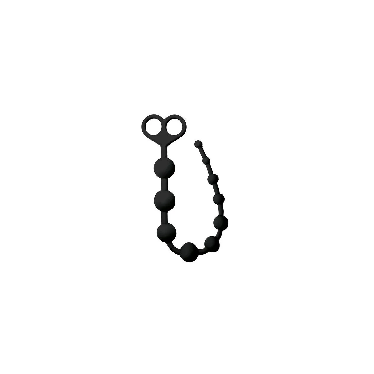 Anal Rosary Black Silicone E3 Virgite