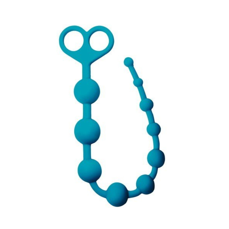 Chapelet Anal Bleu Silicone E3 Virgite