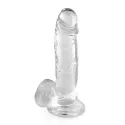 Dildo de geleia transparente L 20 Cm