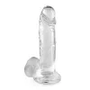 Dildo de geleia transparente L 20 Cm