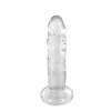 Geleia de dildo translúcida L 18 Cm