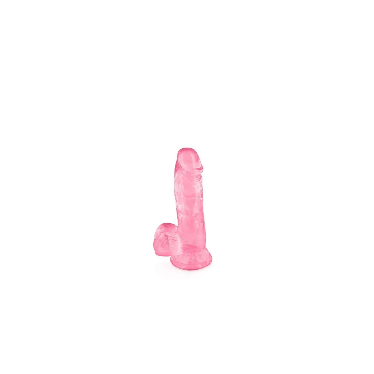 Geleia dildo Rosa Transparente S 15.3 Cm