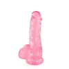 Dildo Jelly Pink Transparent M 17.5 Cm