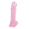 Geleia dildo Rosa Transparente Xl 22 Cm