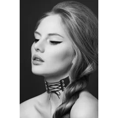 Black lace neck shave