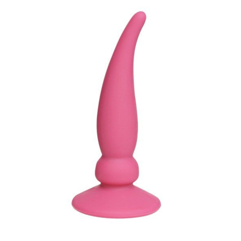 Curved Horn Silicone Fuchsia