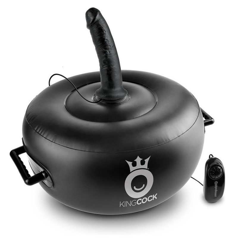 3 Vibromasseurs Sur Coussin Gonflable King Cock