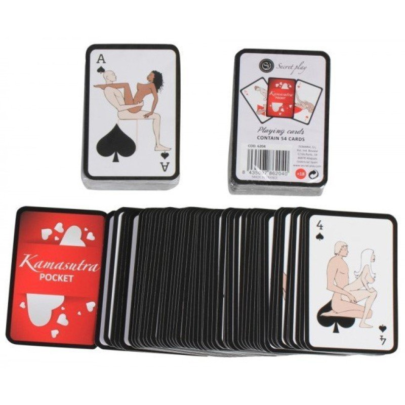 Mini Jogo de Cartas Eróticas - 54 cartas