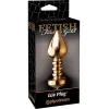 Dildo Anal Luv Plug Striated Fetish Fantasy Gold