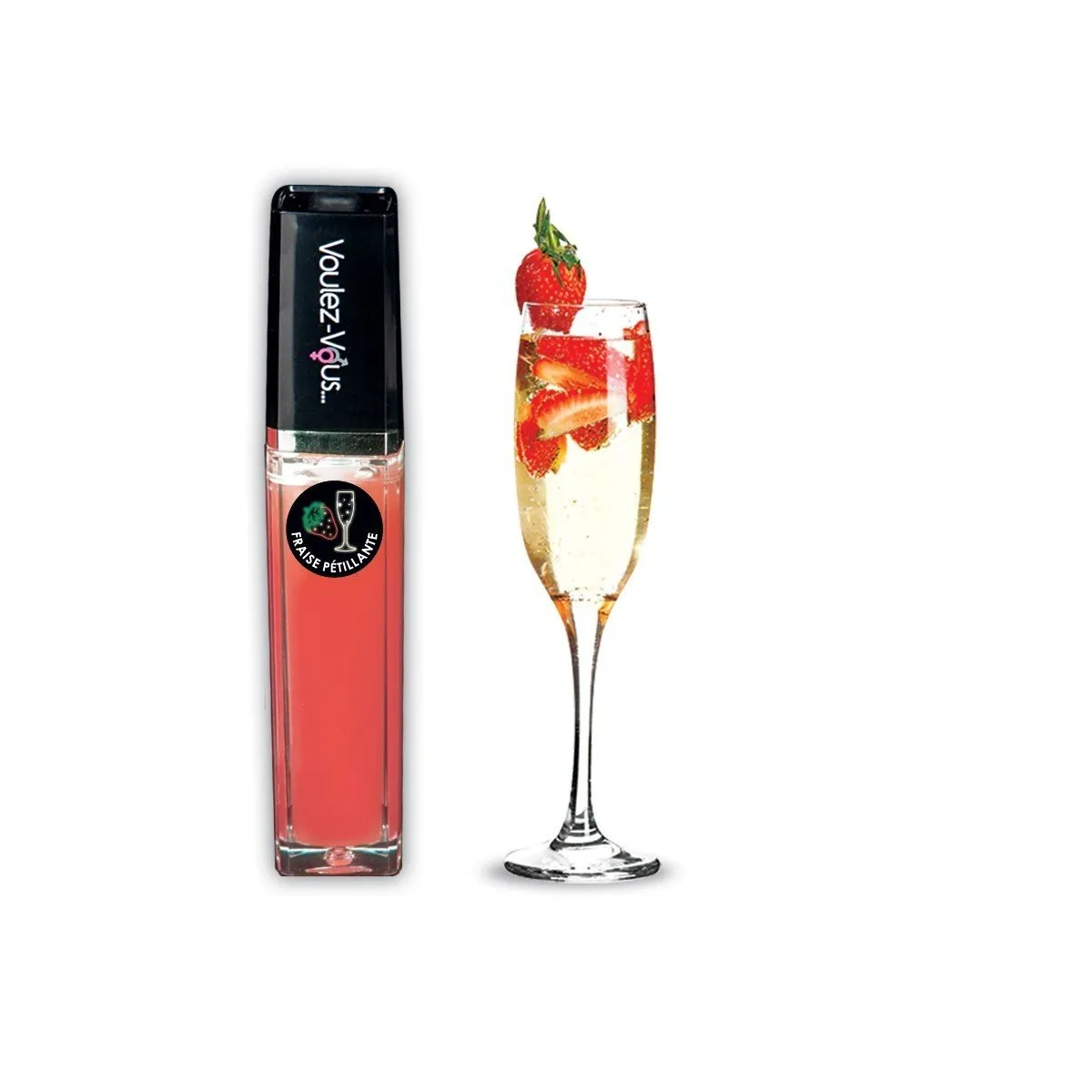 Gloss Luminous Effect Hot Cold Sparkling Wine Strawberry - 10 Ml