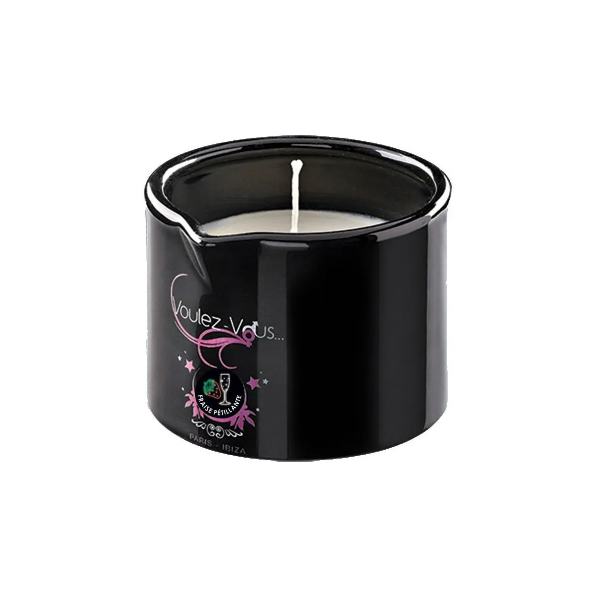 Gourmet Massage Candle Morango Espumante - 180 Gr