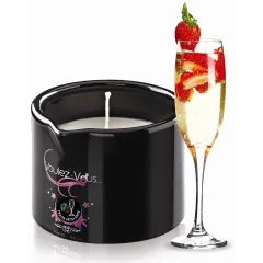 Gourmet Massage Candle Morango Espumante - 180 Gr