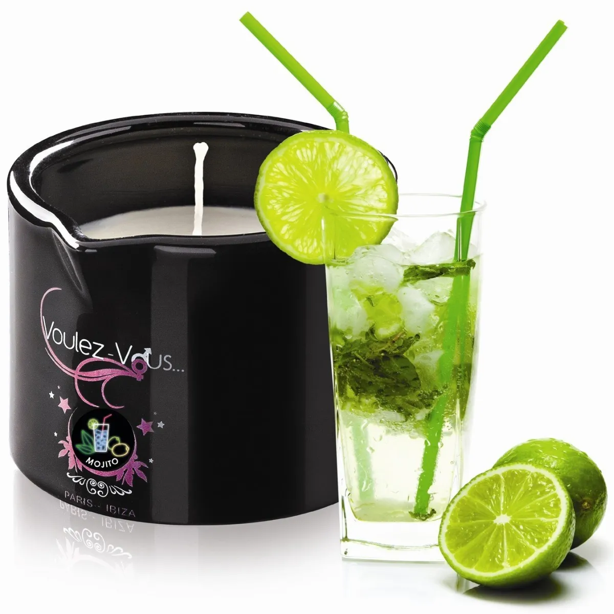 Bougie De Massage Gourmande Mojito - 180 Gr