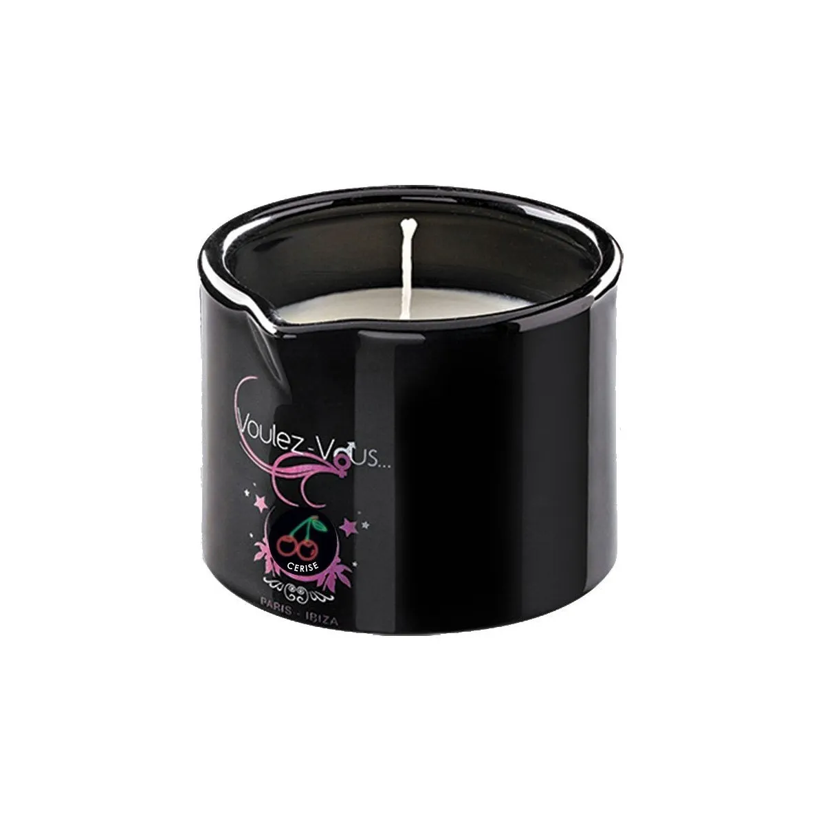 Cherry Gourmet Massage Candle - 180 Gr