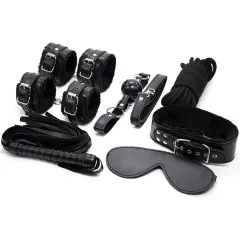 Black Bondage Set - 10 Pieces