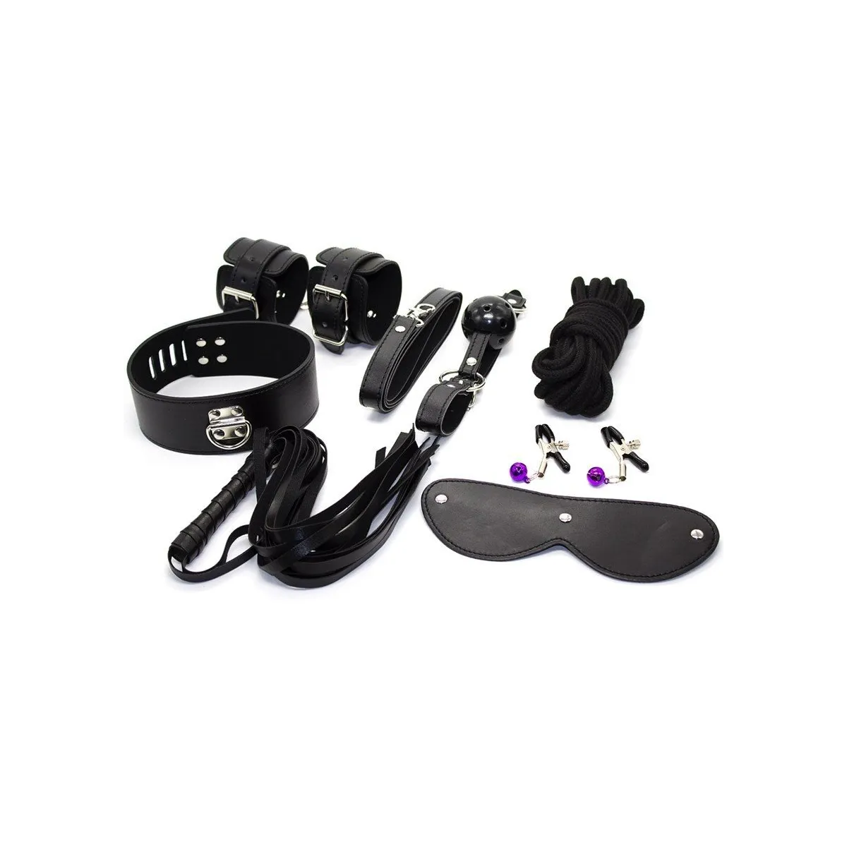 Kit De Bondage Noir Toucher Velouté