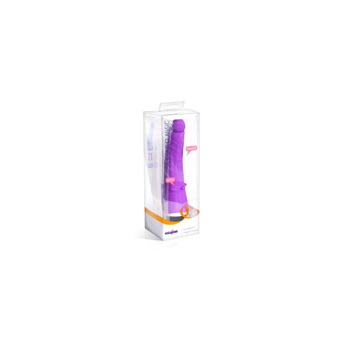 Classic Silicone Flesh 21Cm Purple Curve