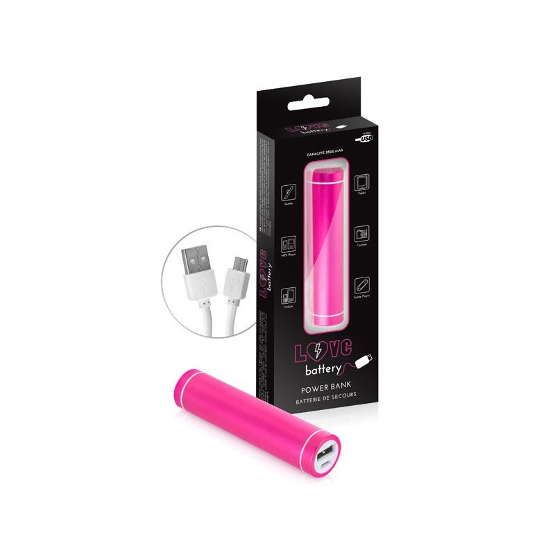 Chargeur Love Battery Pink