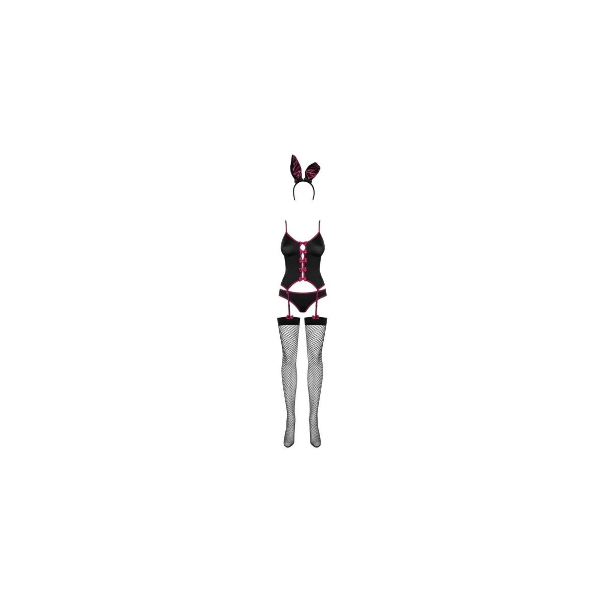 Disfraz Modular Bunny de 4 piezas - Negro