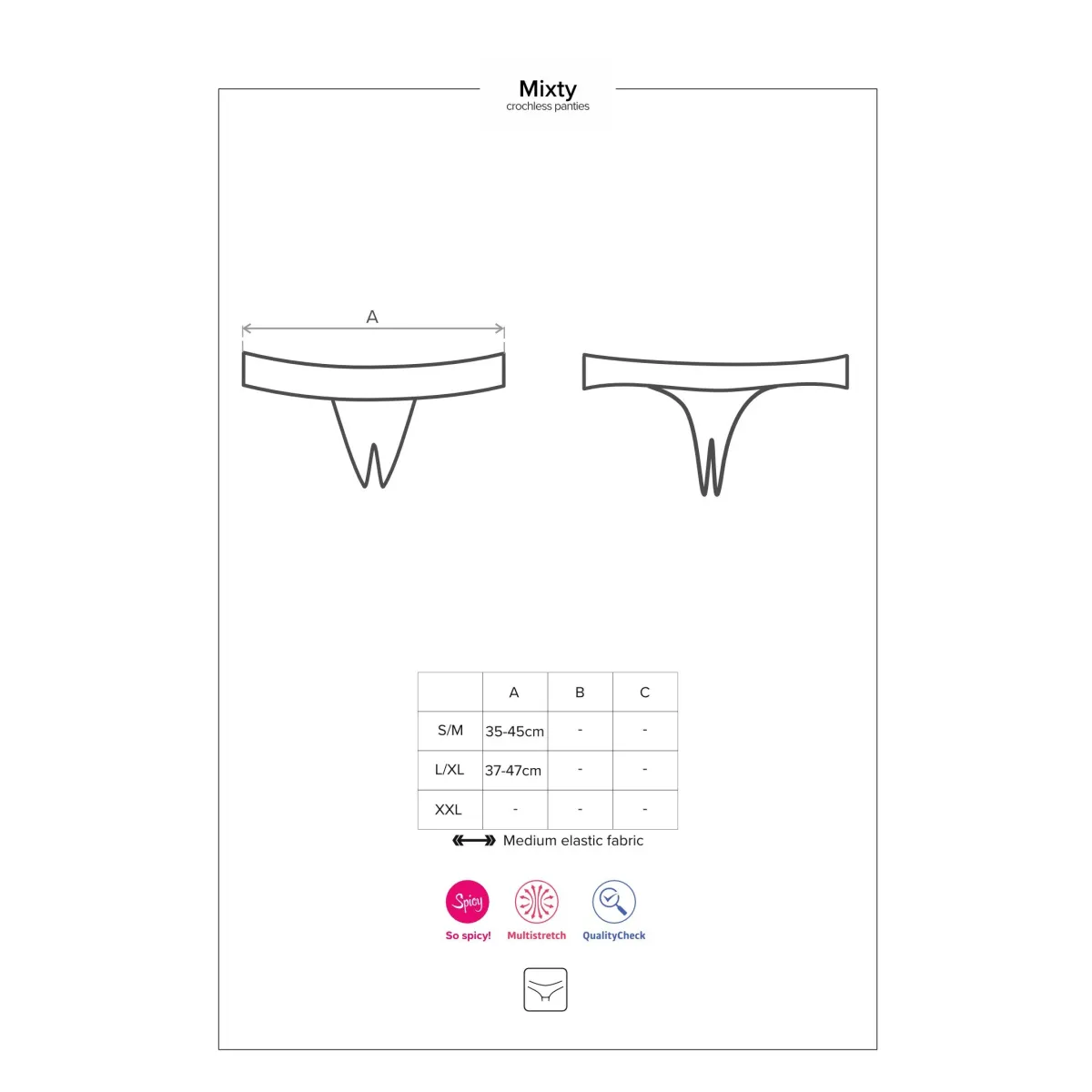 Mixty Open Tanga - Negro