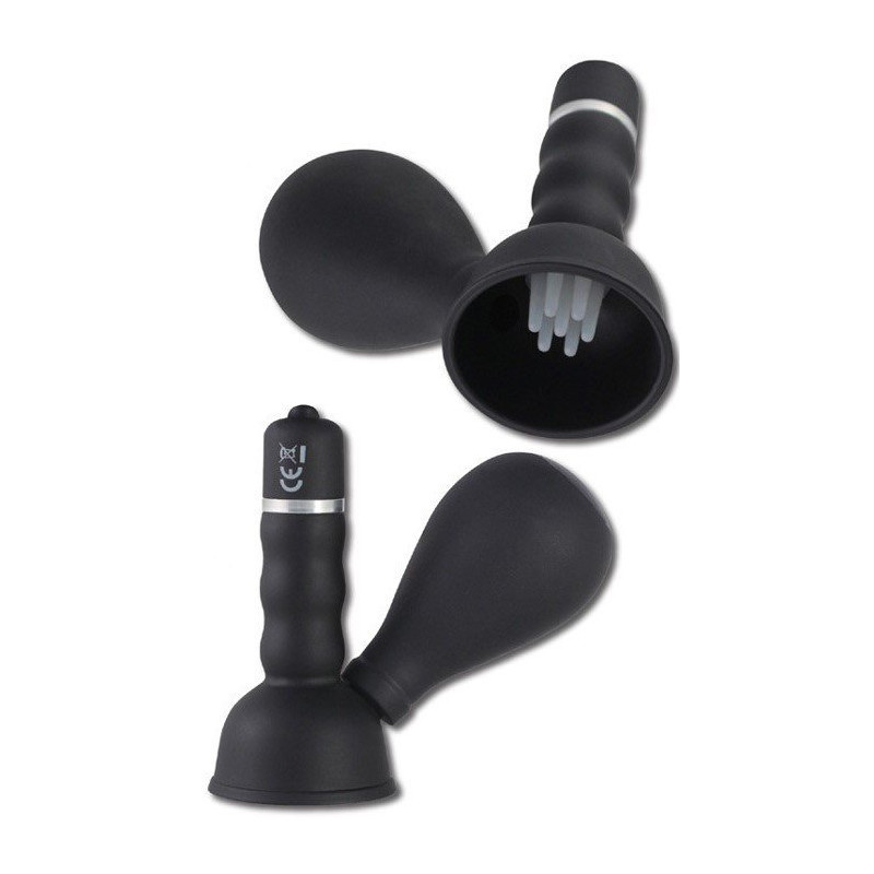 Double Stimulateur Et Suceur De Tetons Vibrant