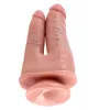 Double Dildo Suction Cup Realistic King Cock