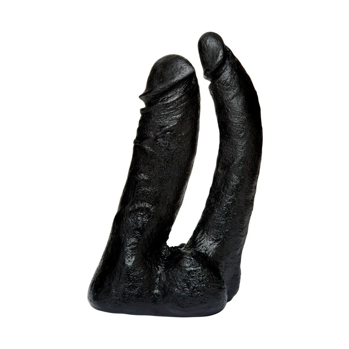 Duplo realista Dildo Vac U Lock Black