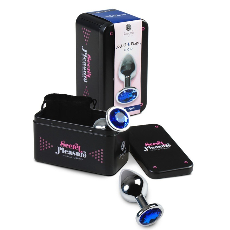 Plug Anal Bleu En Aluminium - Medium