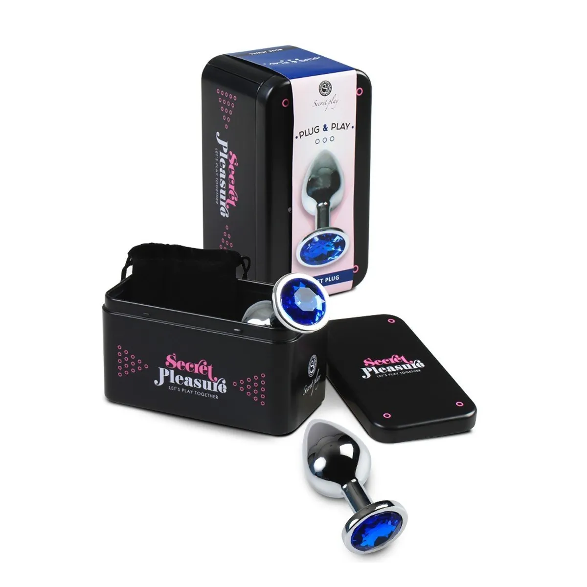 Plug Anal Aluminio Azul - Mediano Plug Anal Aluminio Azul - Mediano