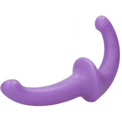 Roxo duplo dildo sem alça