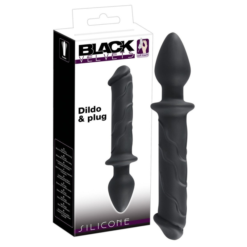 Double Vaginal And Anal Silicone Dildo