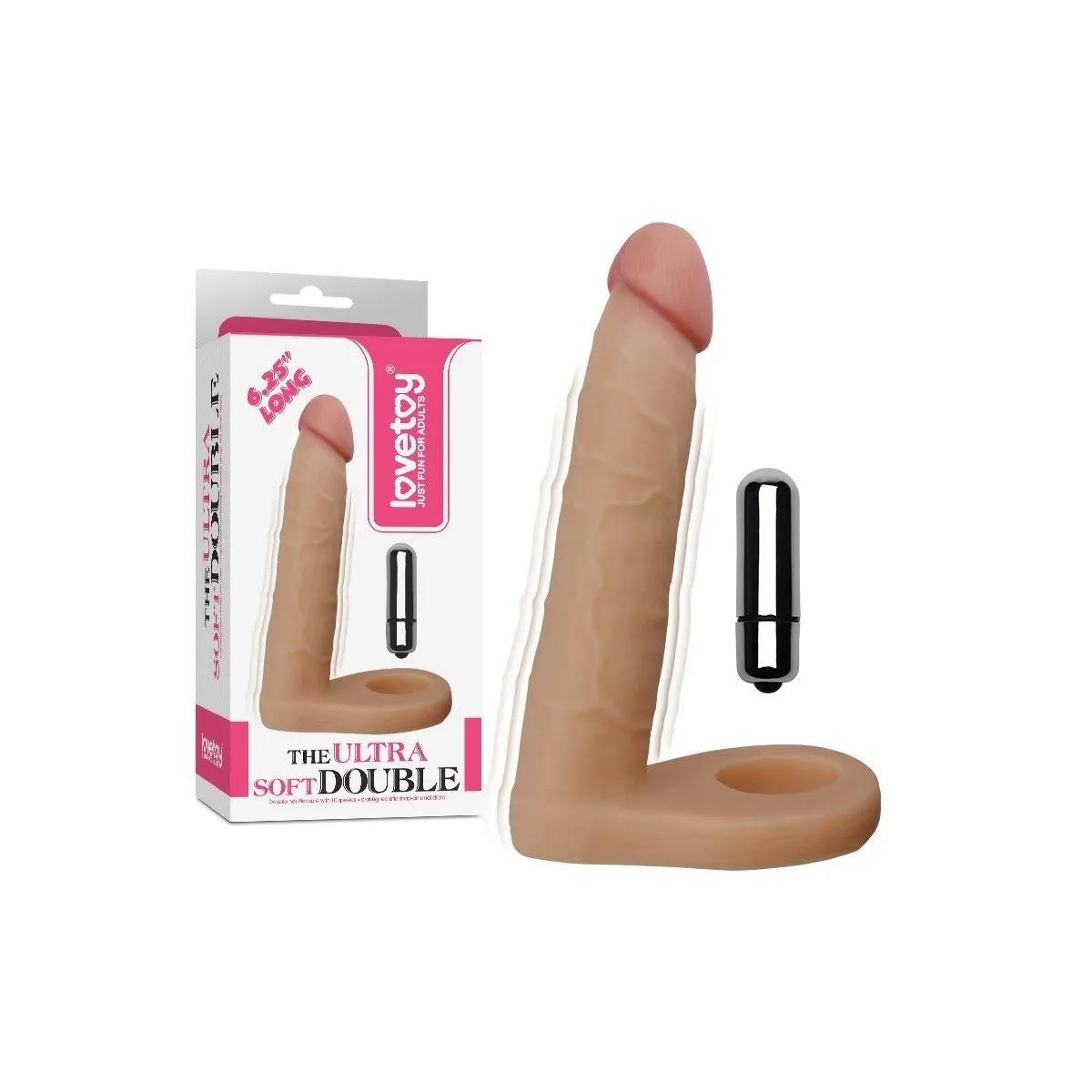 Vibrador Especial Realista Doble Penetración Ø 2,7 Cm