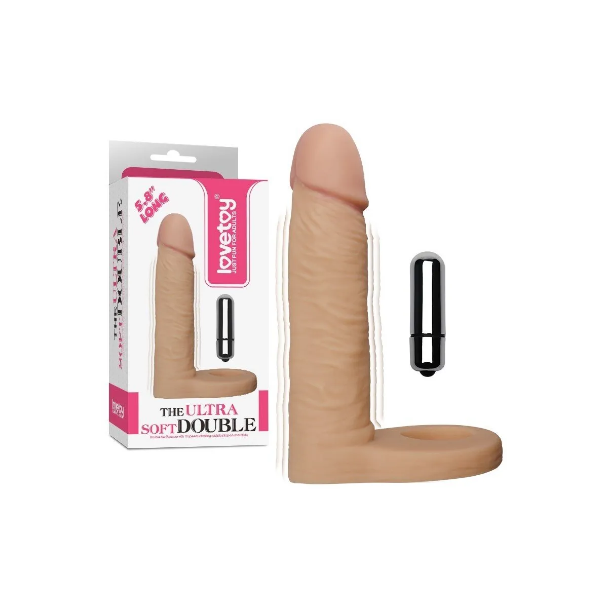 Vibrador Especial Realista Doble Penetración Ø 3,1 Cm