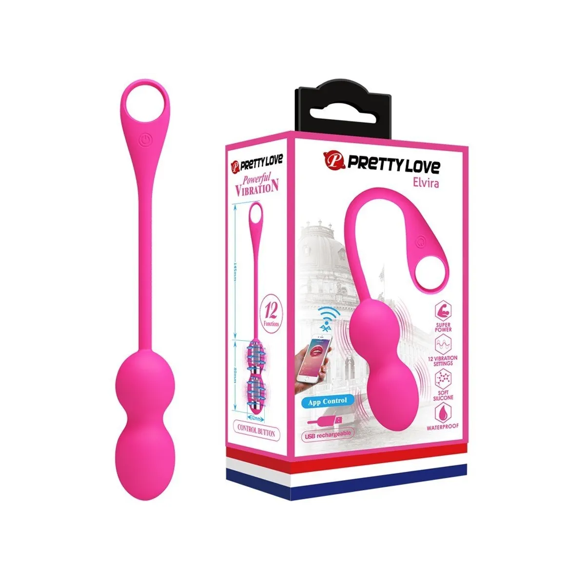 Elvira Connected Rechargeable Balls Pink