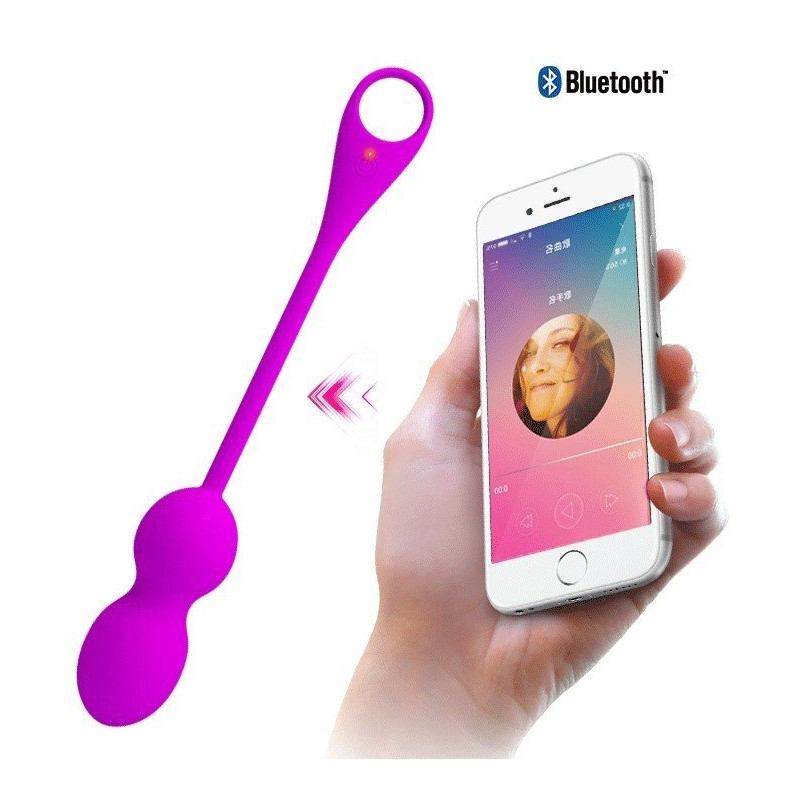 Boules Rechargeables Elvira Connectées Pourpre