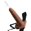 Tan Hollow Strap-On Squirting FF - 19 Cm