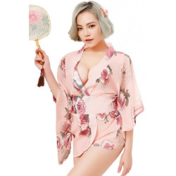 Kimono de geisha rosa