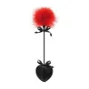 Cravache Pompon Tapette Vermelho