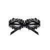 Máscara bordada negra sexy obsesiva A710