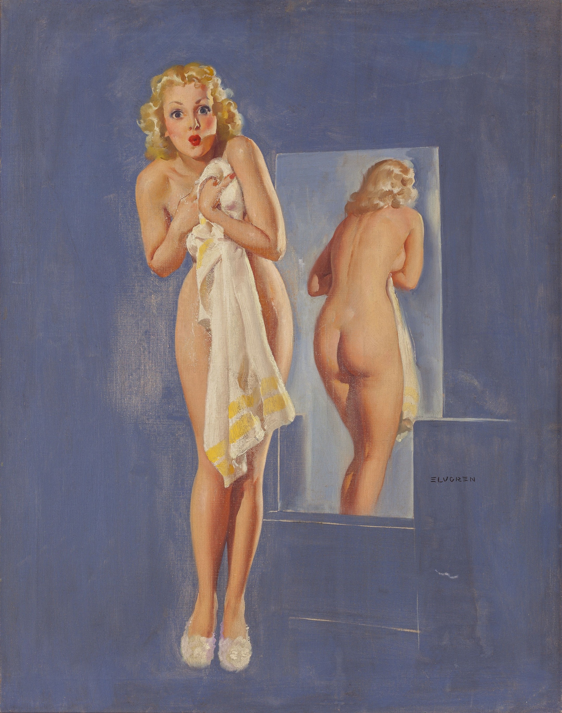Double Exposure, Louis F. Dow Co. calendar illustration, November 194