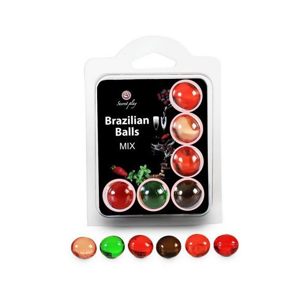 6 frutas do conjunto de bolas brasileiras