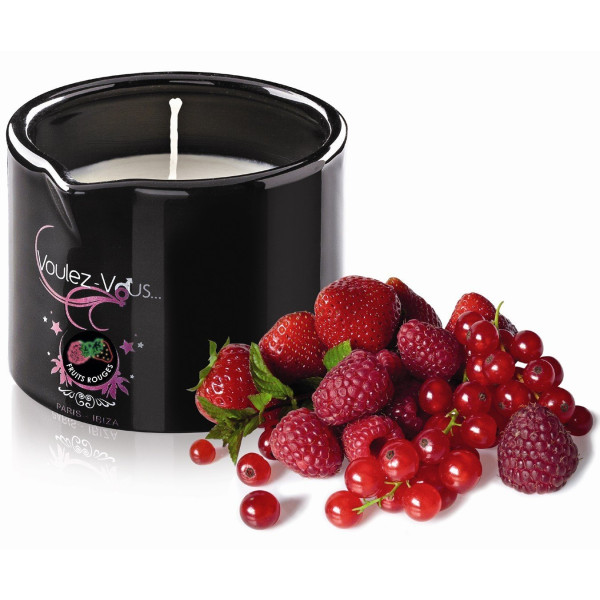 Gourmet Massage Candle Red Fruits - 180 Gr